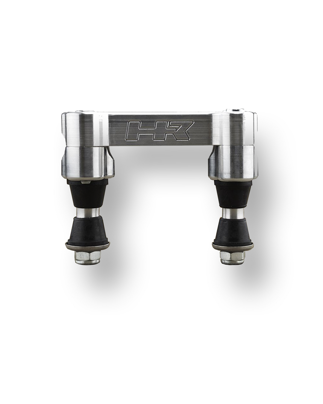 1 1/8" To 7/8" Handlebar Reducers - 2-Pair Set For Pit Bikes & ATVs, Silver CNC Aluminum